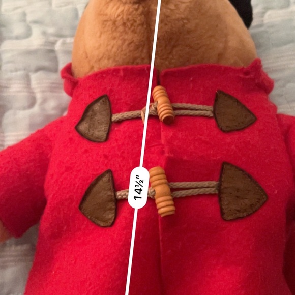 Paddington & Co teddy bear with coat - Picture 4 of 4